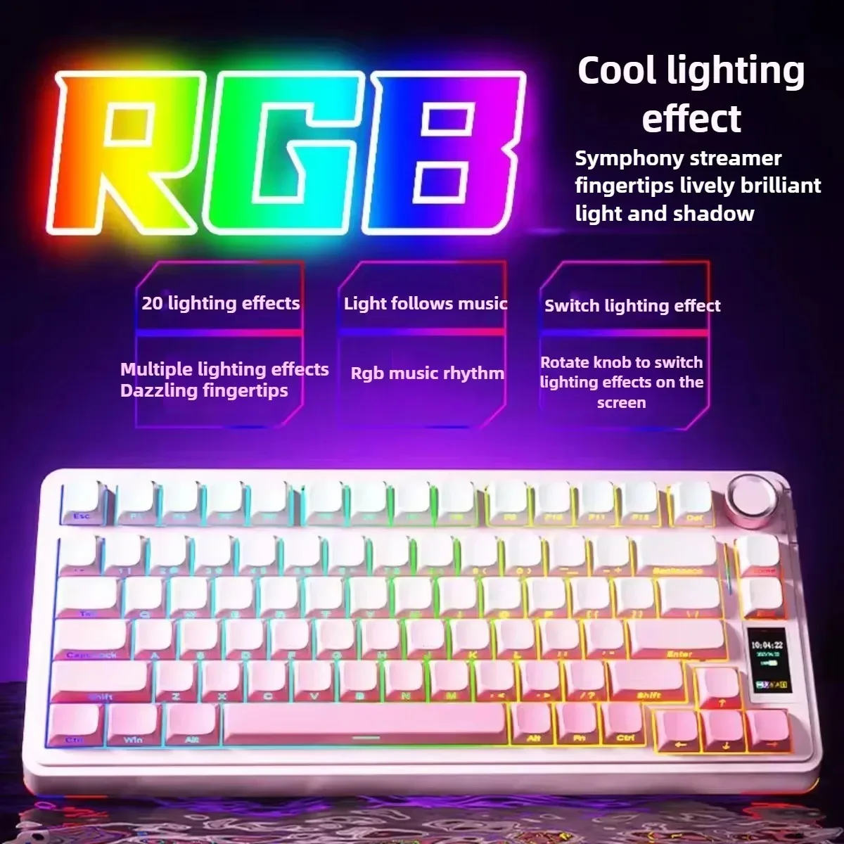 AULA F75/S75Pro Wireless/Bluetooth/Wired Mechanical Keyboard RGB Customized 75% Layout OEM Profile Gasket Structure Keyboard