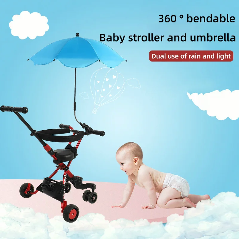 

Universal Stroller Sunshade - Adjustable UV Protection Canopy & Portable Sun Visor Accessory