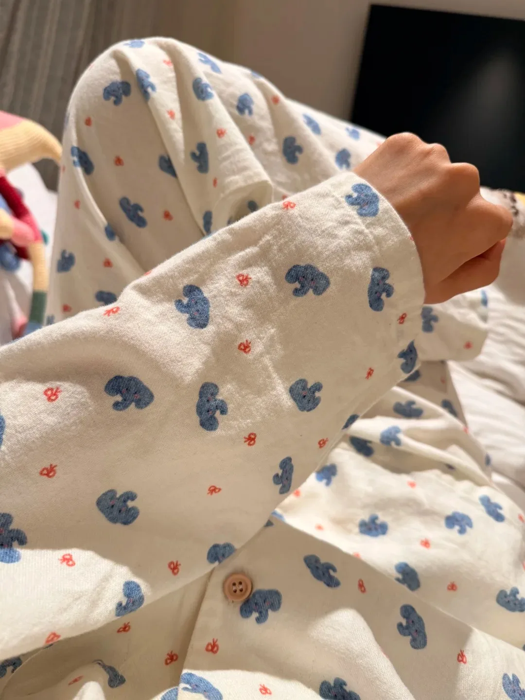 Pure Cotton Flannel Sleepwear Long Sleeve Home Clothes Set for Women Spring Autumn Winter Soft Comfortable Cartoon Style