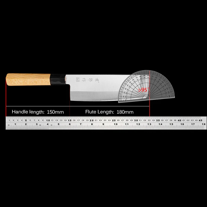 Usuba Knife Single-Edge Blade Slicing Nakiri Chef Cleaver Sashimi Professional Kitchen Knife For Cutting Fish Meat Cooking Tools