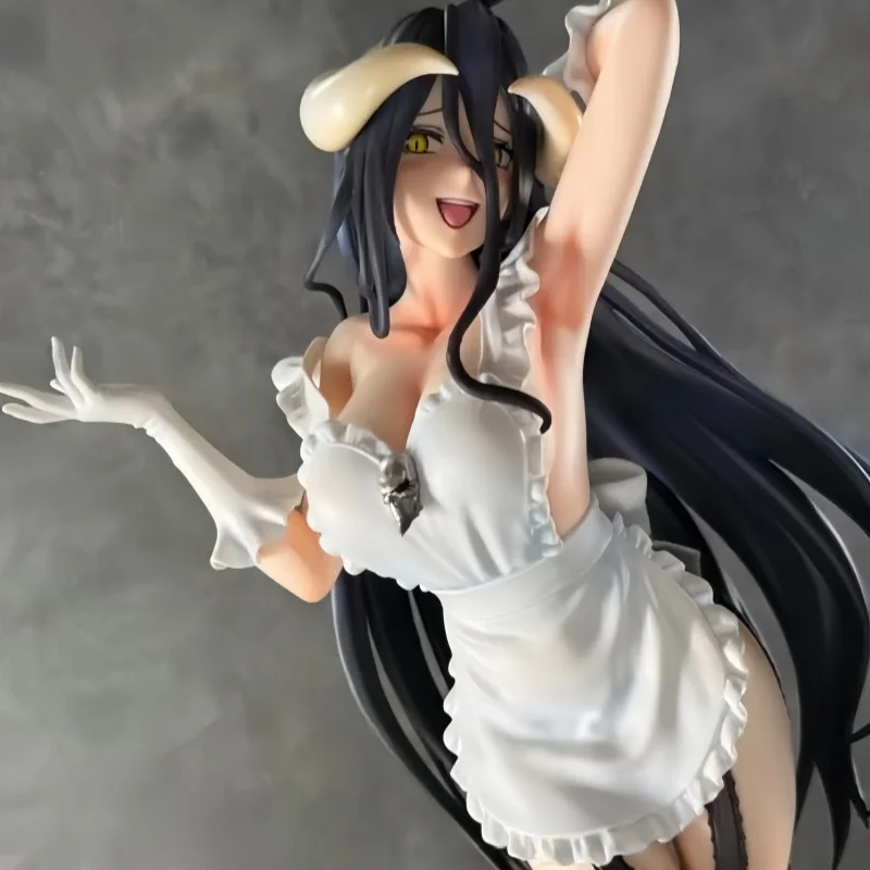

New In Stock Original 26cm Elcoco Overlord Albedo Action Figures Model Doll Collection Desktop Toys Droppshiping Qwiooe Gift