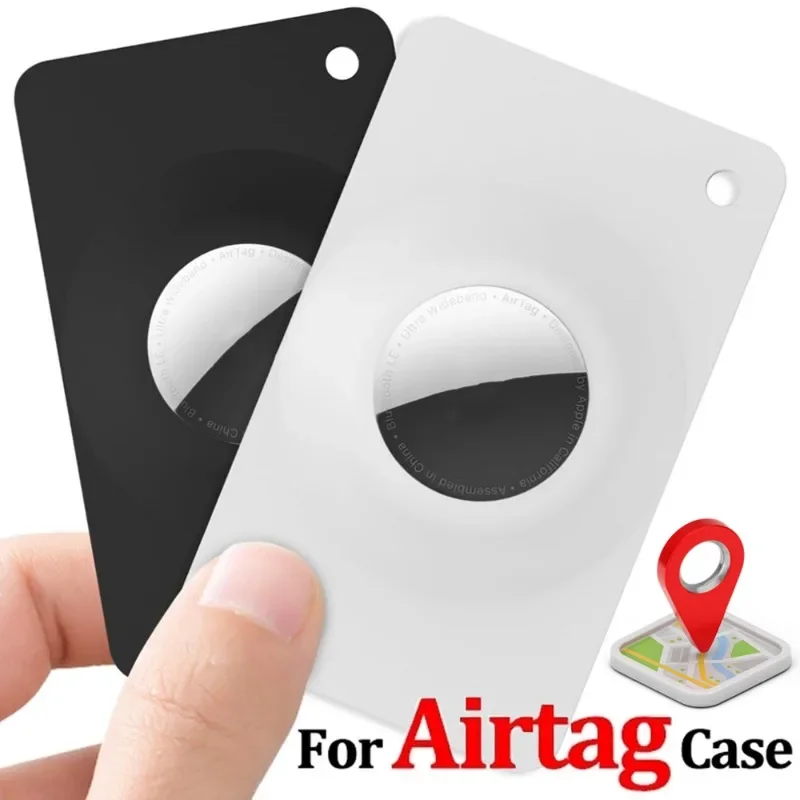 Flexible Card Case for Apple AirTag Anti-slip Protective Holder Bag Ultra Thin Anti-Scratch Card Tracker Case Cover for Air Tag