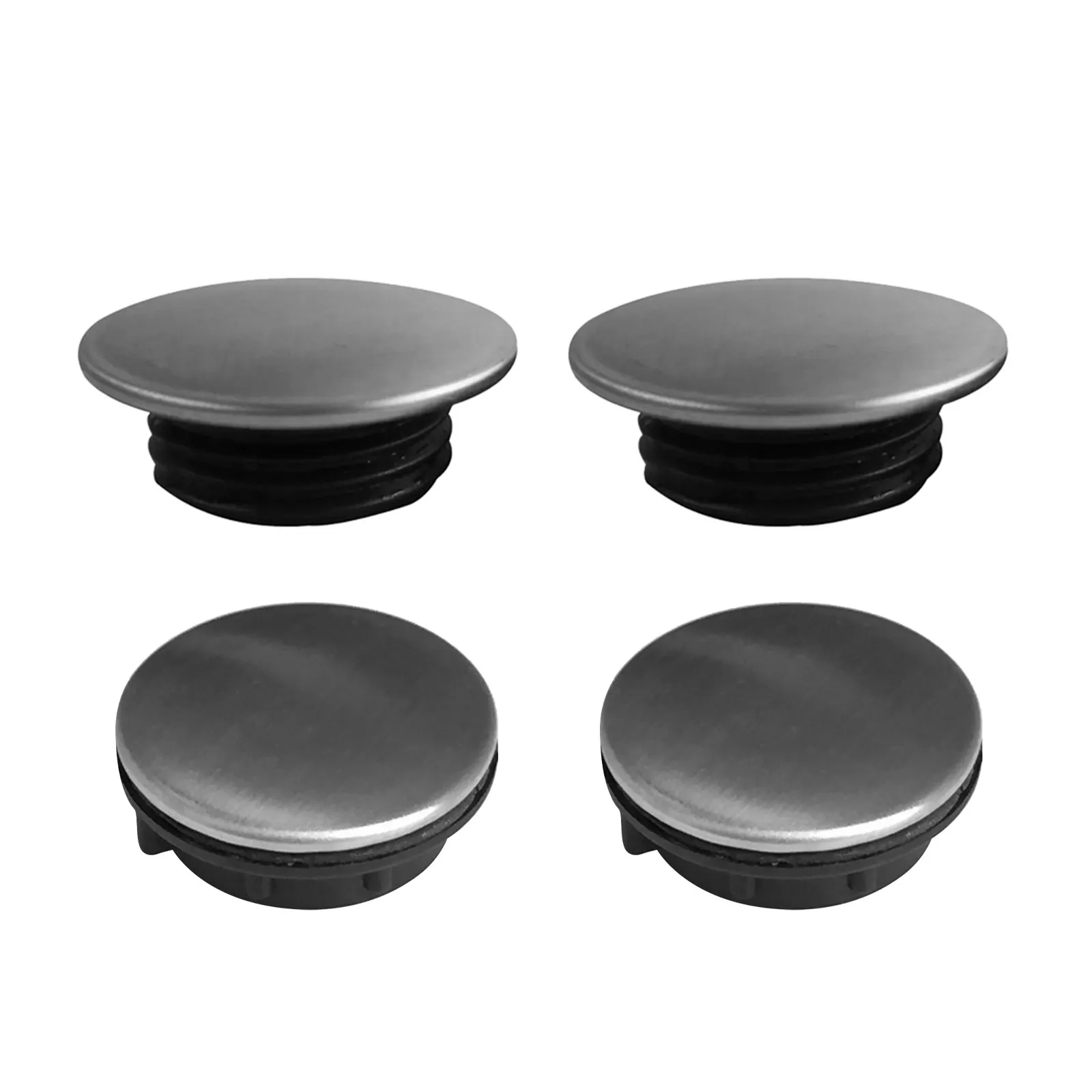 

Комплект из 4 заглушек для отверстий под смеситель из нержавеющей стали и полипропилена, диаметр 25-30 мм, герметичные, легко устанавливаются, для аккуратной и чистой раковины