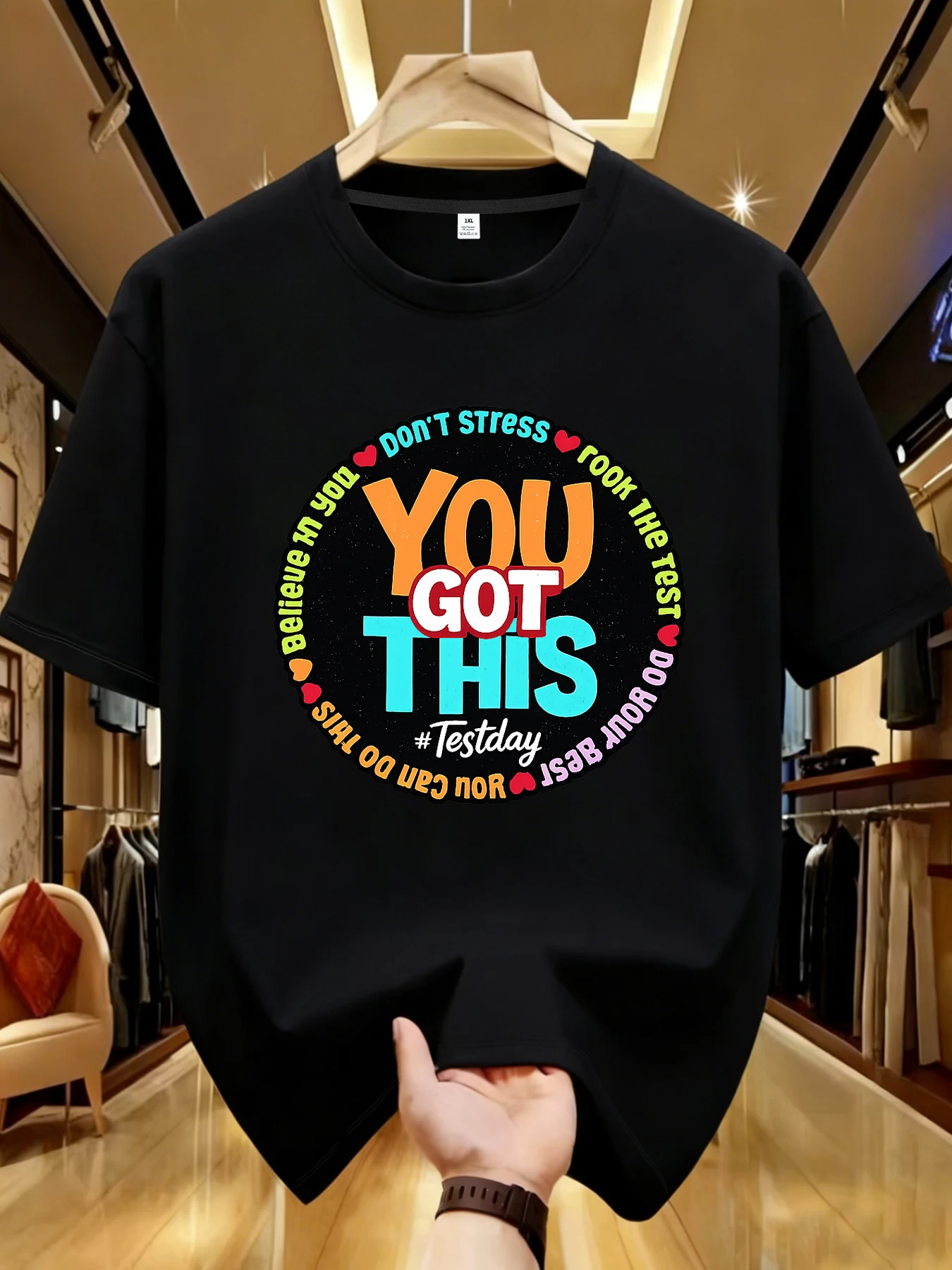 

【WDS01207】Creative printing plus size women's T-shirt summer casual street fashion women's Joker short sleeve T-shirt