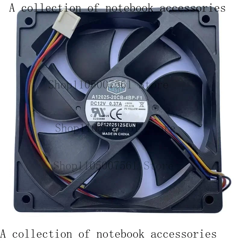 X para Cooler Master A12025-20CB-4BP-F1 12025 12 CM chasis 4 líneas ventilador de CPU