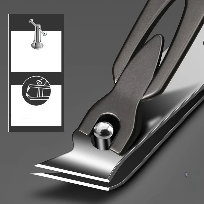 BAKULI Special nail clippers for inclined nail grooves, extended nail clippers, pointed toe clippers, single nail clippers