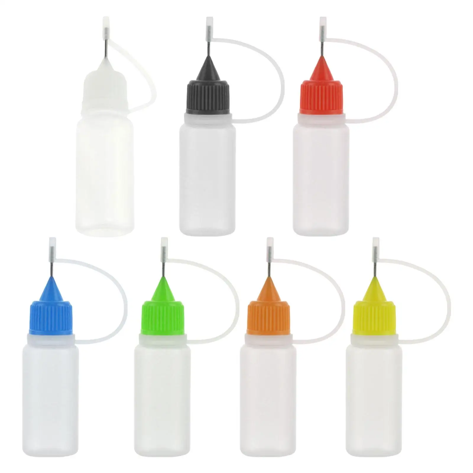 10Pcs Fine Tip Glue Bottles Empty Liquid Squeeze Bottles Glue Squeeze Bottle for Acrylic Painting Glue Applications DIY Crafts