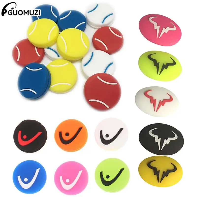 Colorful Tennis Racket Shock Absorber Vibration Dampeners Anti-vibration Silicone Sports Accessories Durable Tennis Accessory