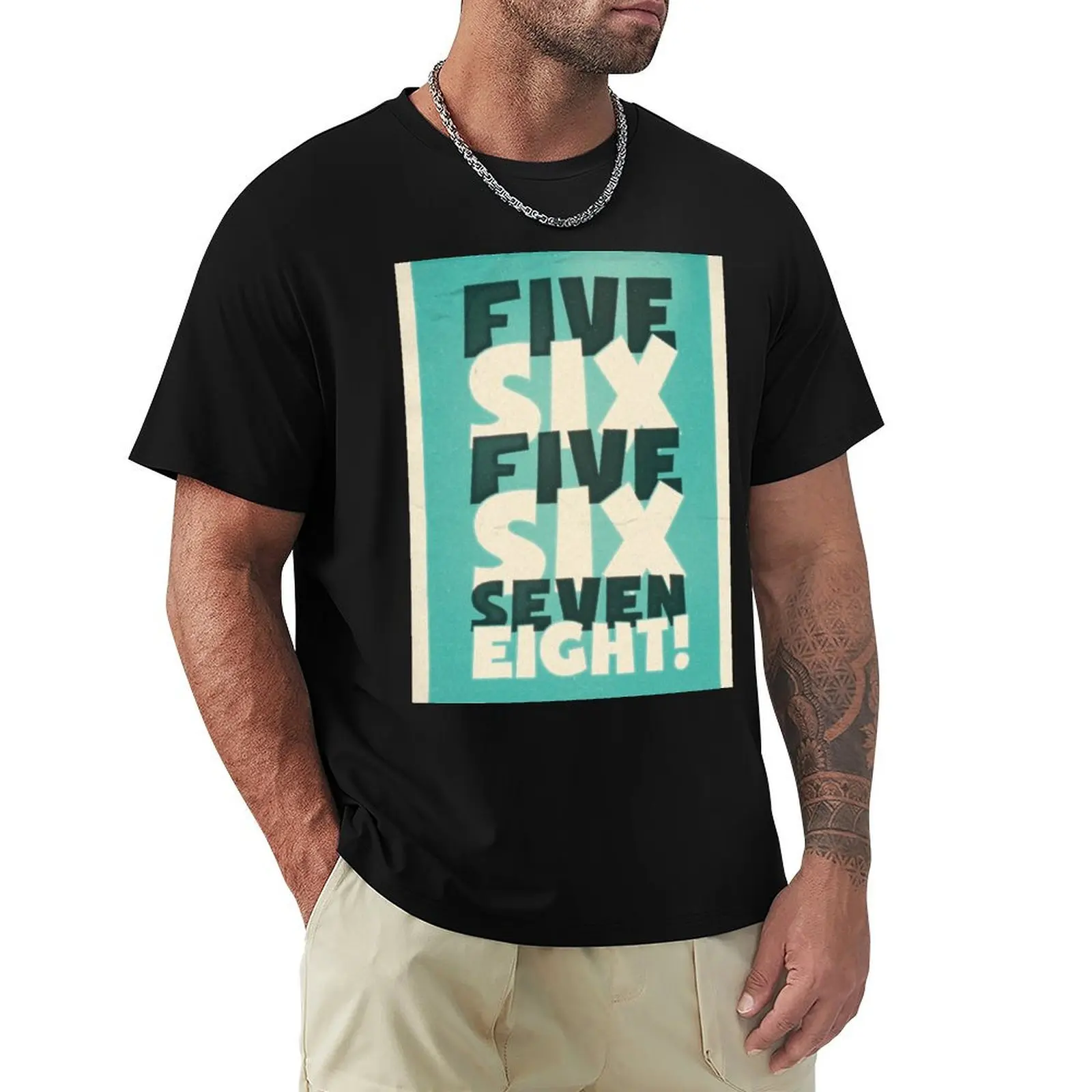 Lindy Lyrics - 5, 6, 5, 6, 7, 8 T-Shirt Classic Crew Neck Cotton T-Shirt