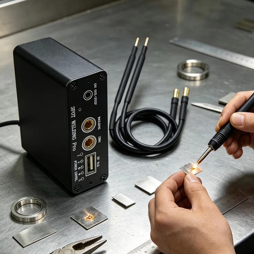Handheld Spot Welding Equipment for Custom Battery Pack Fabrication with Integrated Battery and Ergonomic Design