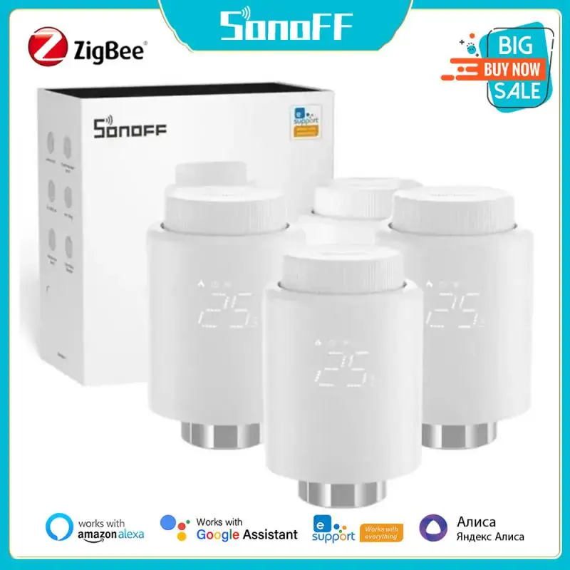 

1-5PCS SONOFF TRVZB Zigbee Thermostatic Radiator Valve Smart Home eWeLink App Remote Control Works with SONOFF ZB Bridge-P