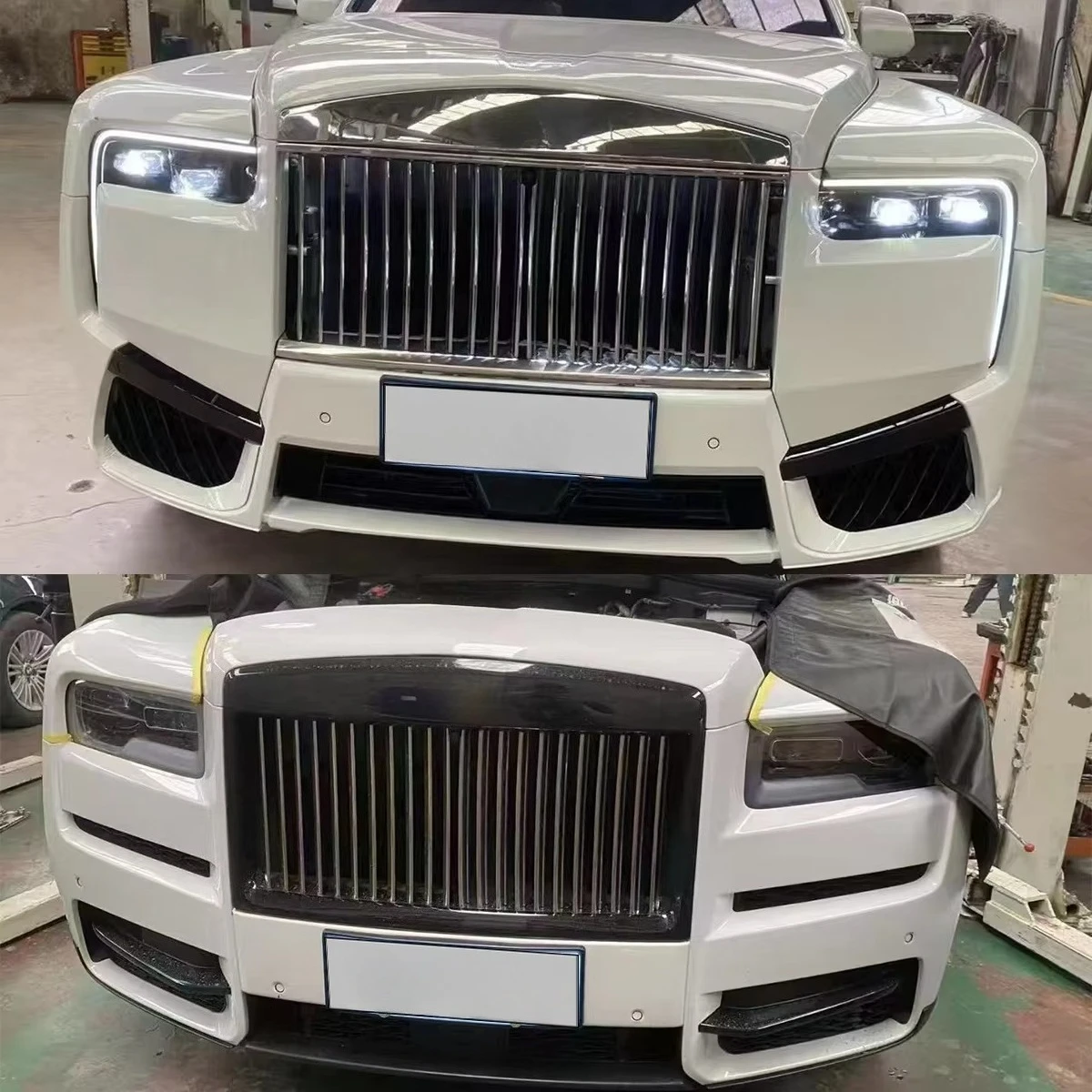 For Rolls-Royce Cullinan 2018-2024 Change To 2025 BB Look Like High Quality Bumpers Bodykit