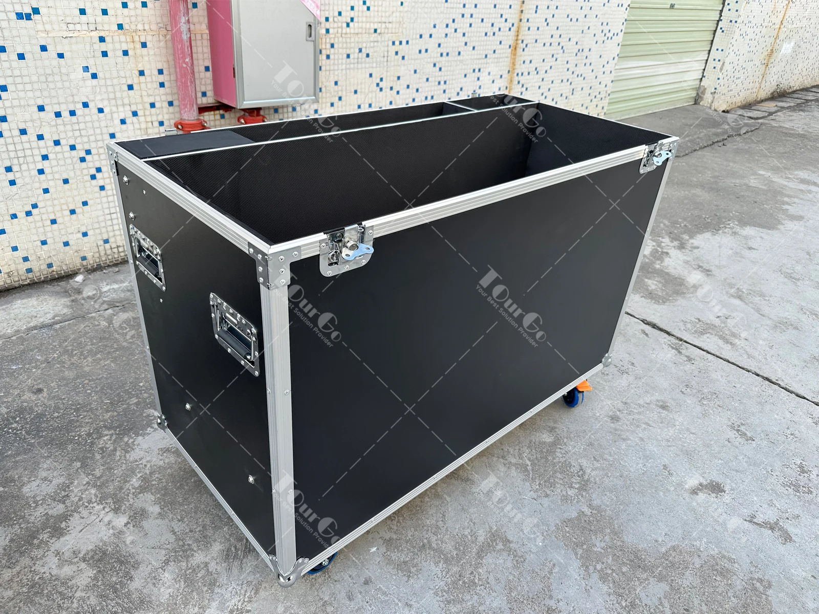 Caixa de transporte de voo para placas de palco e acessórios