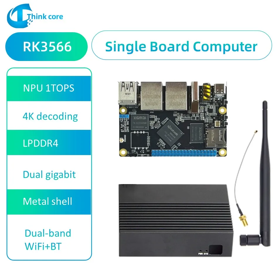 

Rockchip RK3566 SBC 1000M Ethernet TP-1N Single Board Computer Dual WiFi+BT Run Android Ubuntu For Raspberry Pi Open Source