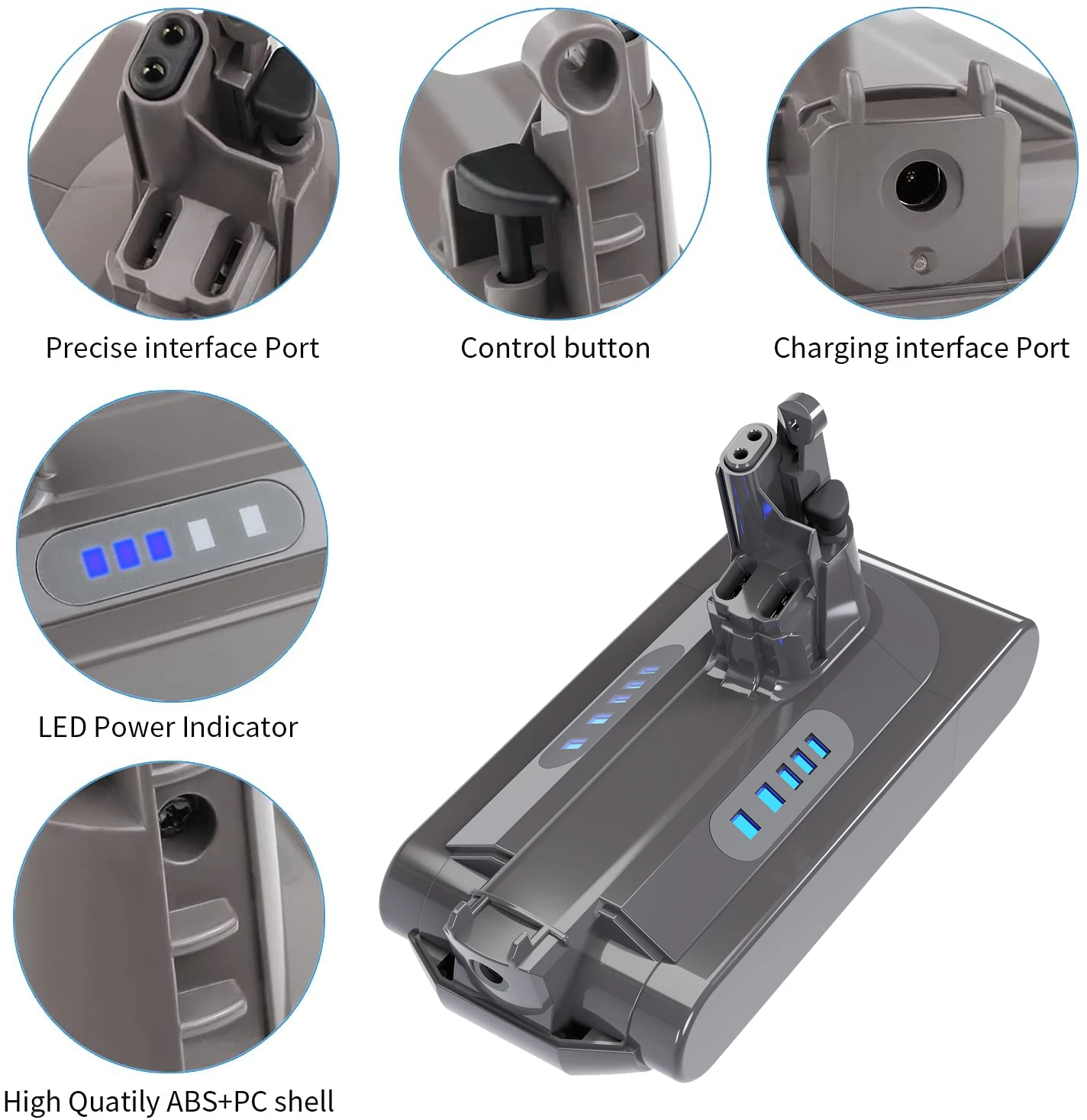 Powtree V10 bateria 25.2V 6000mAh bateria do Dyson V10 cyklon V10 absolutny V10 zwierząt V10 Motorhead V10 seria odkurzacz