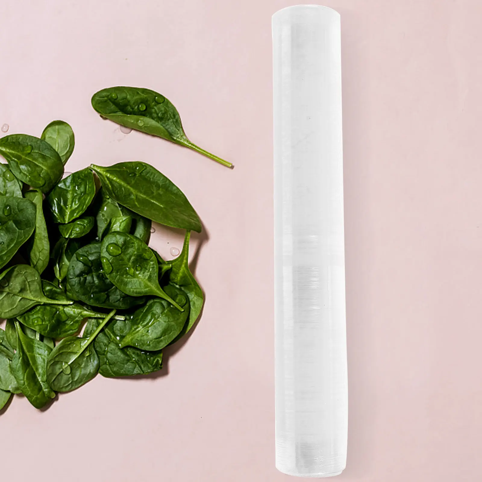 1 Rollo de Film Transparente para Alimentos, Plástico Desechable de Grado Alimenticio, Flexible y Elástico, para Mantener la Frescura de los Alimentos, para Recipientes