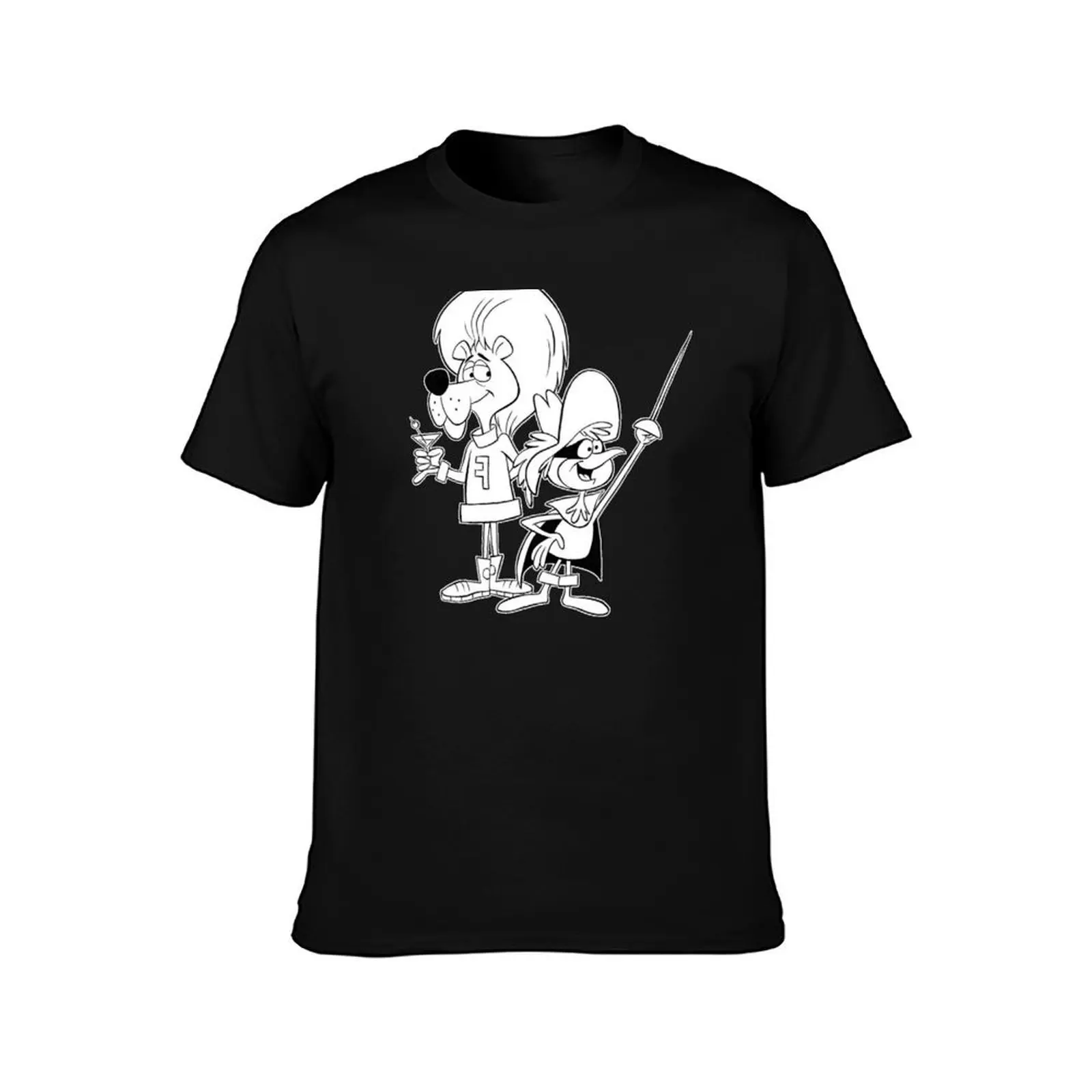 Super Chicken & Fred T-Shirt, Summer Casual Cotton Tee, Oversized Streetwear Tops, Vintage Graphic Print, Loose Fit Short Sleeve