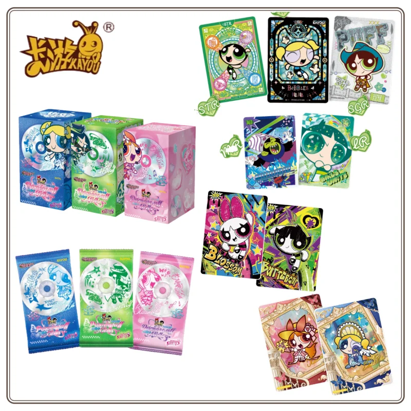 new-kayou-the-powerpuff-girls-collection-card-series-collection-x-element-card-luxury-rare-card-new-year-christmas-gift