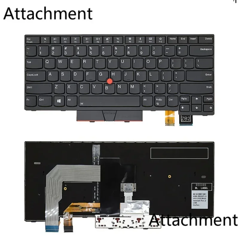 New keyboard with backlit For LENOVO IBM Thinkpad T470 T480 A475 A485 US