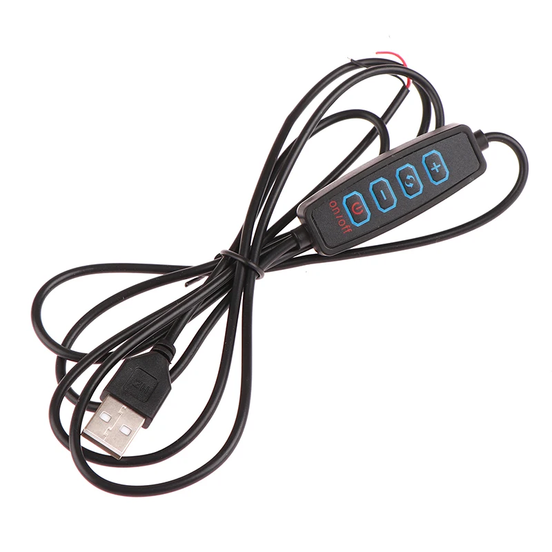 

High Quality USB 5V LED Tri-color Dimming Color Switch Cable Dimmer 4-Key Controller 2CH For Low Voltage LED CCT Bicolor Light