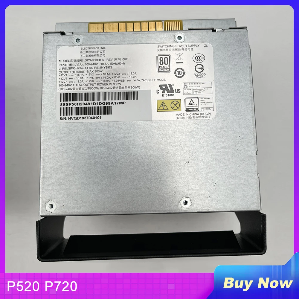 

DPS-900EB A For Lenovo P520 P720 900W 54Y8979 Workstation Power Supply