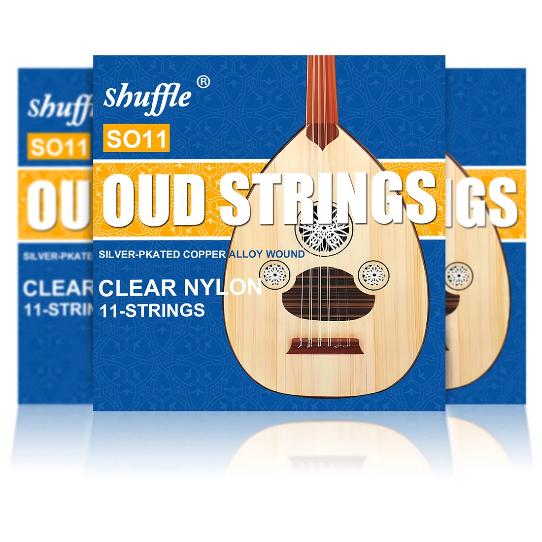 10/11/12 String/Set Oud Strings Arab Lute Strings Clear Nylon Silver Plated Copper Alloy Wound Oud String Oud  Accessories