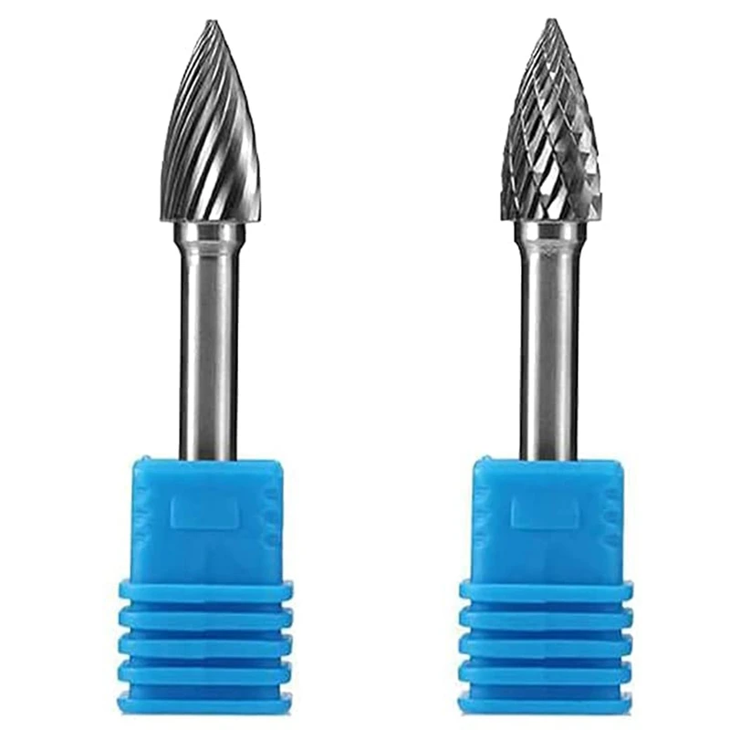 

Promotion! 2 Pcs G Type 10Mm Cutting Dia Aluminum Cutting Tungsten Carbide Burr File With 1/4 Shank For Rotary Tool Or Die Grind