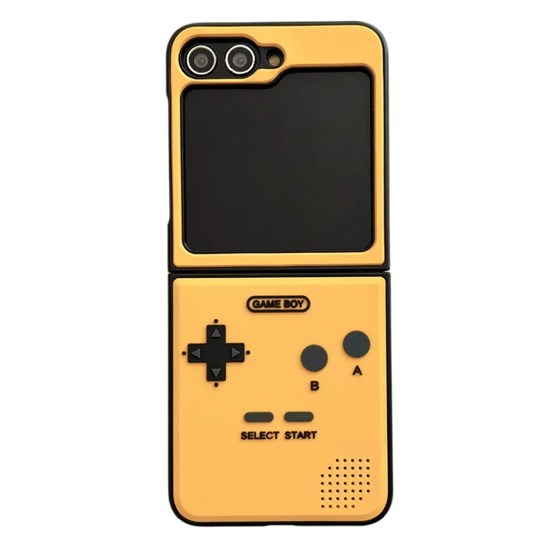 For Samsung Galaxy Z Flip 6 Case 3D Antenna Game Boy Luxury Hard Plastic Frame Silicone Cover For Samsung Z Flip6