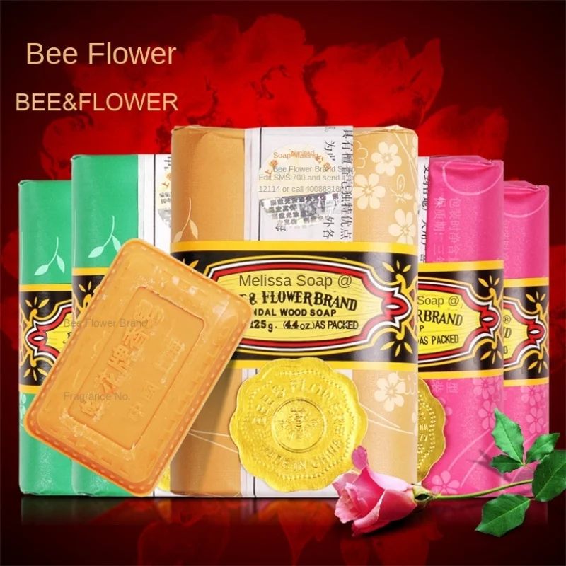 Bee & Flower Sandal Rose Jasmine 125g Shanghai Bath Soap