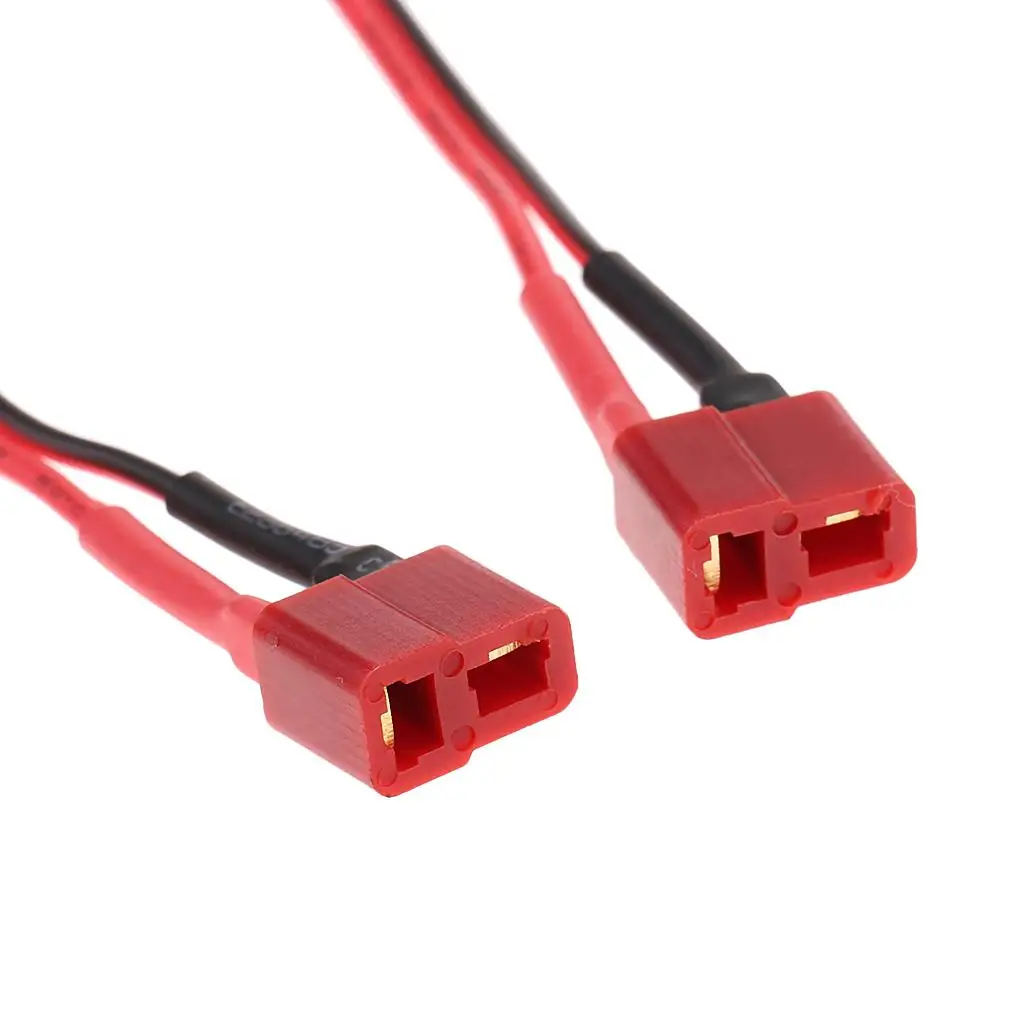 2x T Plug Deans a FUTABA JR Adaptador de conector Cable macho/hembra 125 mm