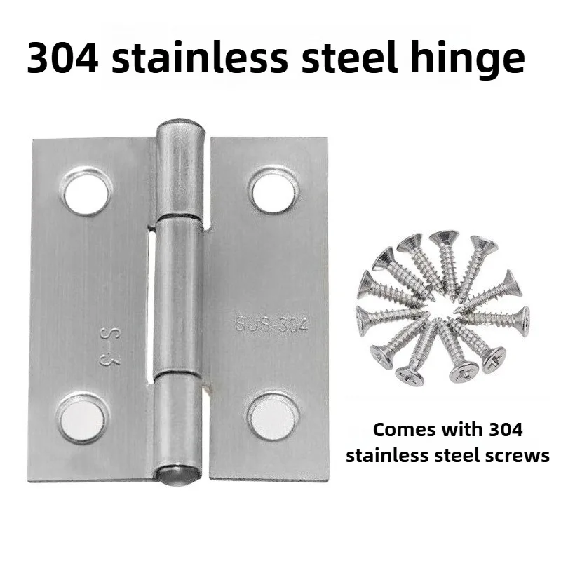 1/1,5/2/2,5/3/3,5 Zoll Türverbinder Zubehör Langlebige Möbelbeschläge für Zuhause 304 Edelstahl Scharnier Fenster Schrank Schmuckbox – Detail 1