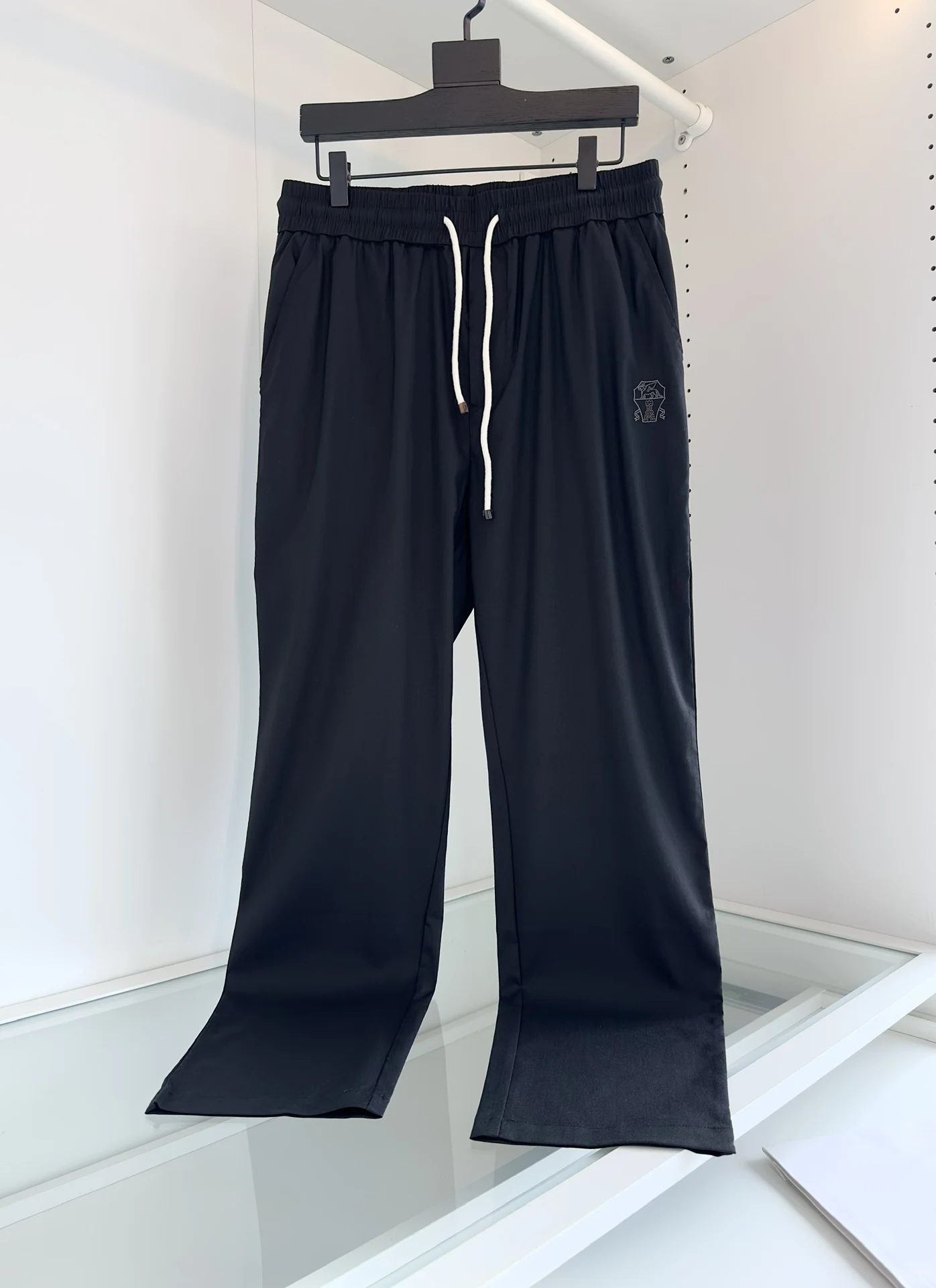 2024 DIKU JING Twisted cotton and linen blended elastic waist casual pants, practical for both business and leisure wear