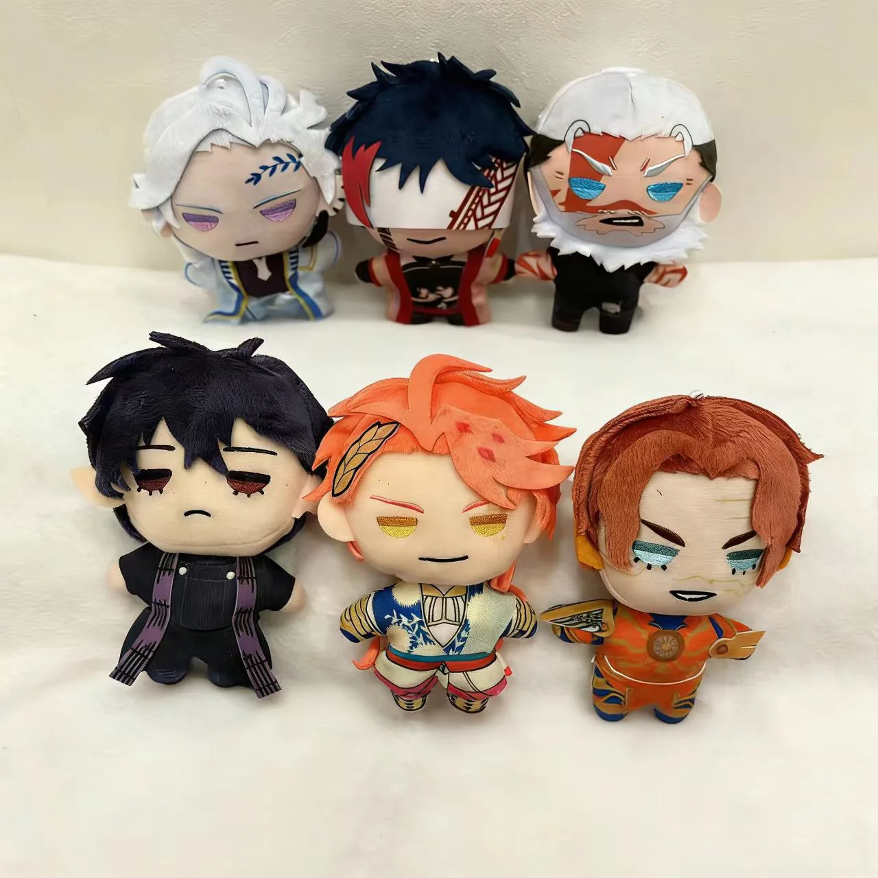 Record of Ragnarok Plüsch-Schlüsselanhänger Poseidon, Hades & Buddha im Nunu-Stil - Fan-gefertigter Anime-Baumwollpuppen-Anhänger