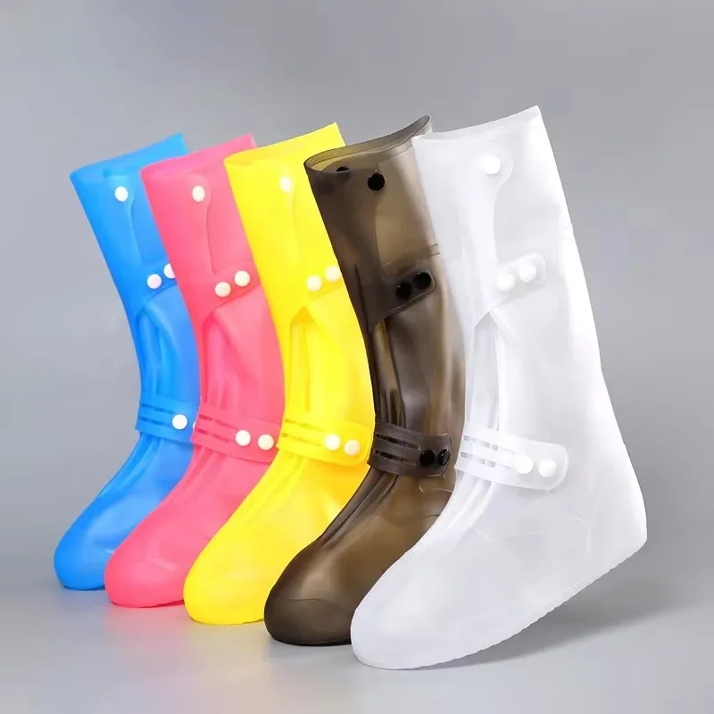 One Molding Injection Rain Boots Hiking Shoes Waterproof Shoe Cover Non-slip Thickened Wear-resistant Adult Outdoor