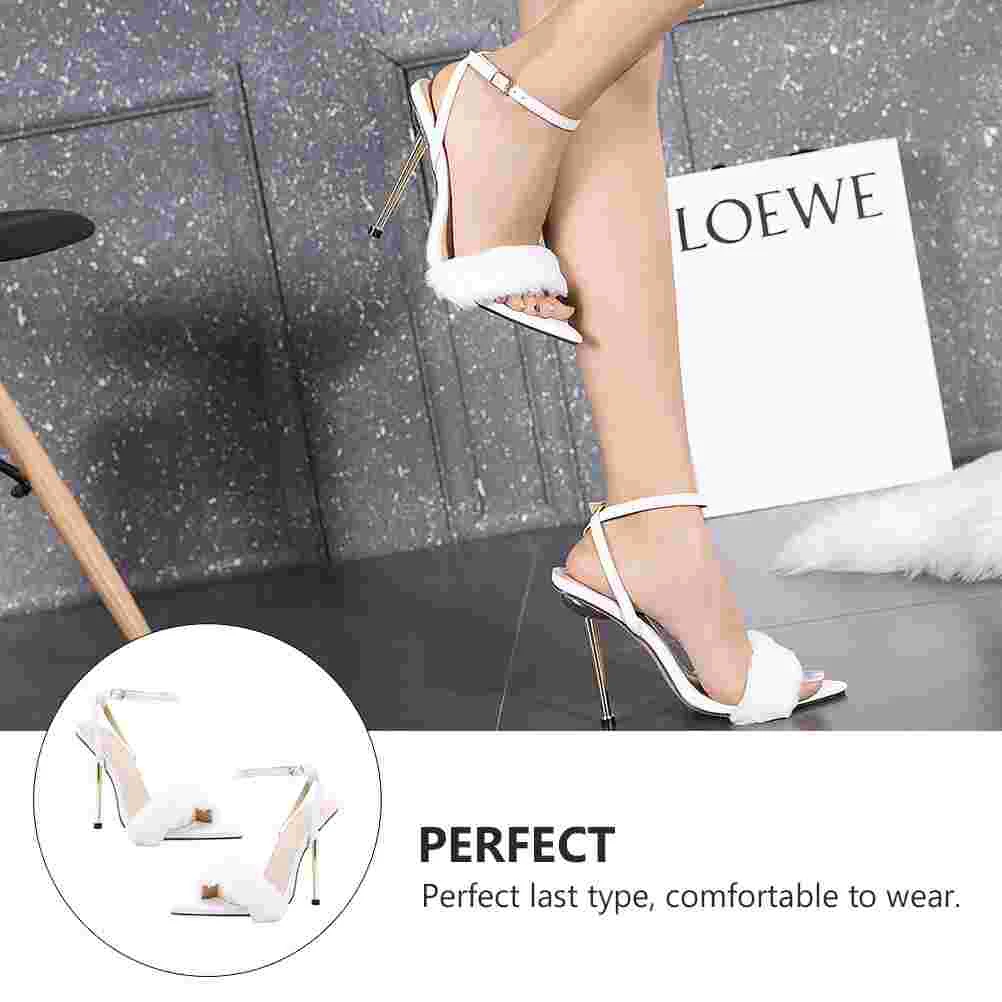 Sandals High-heeled Delicate Ladies Pointed Toe Dress Summer Stylish White Fashion