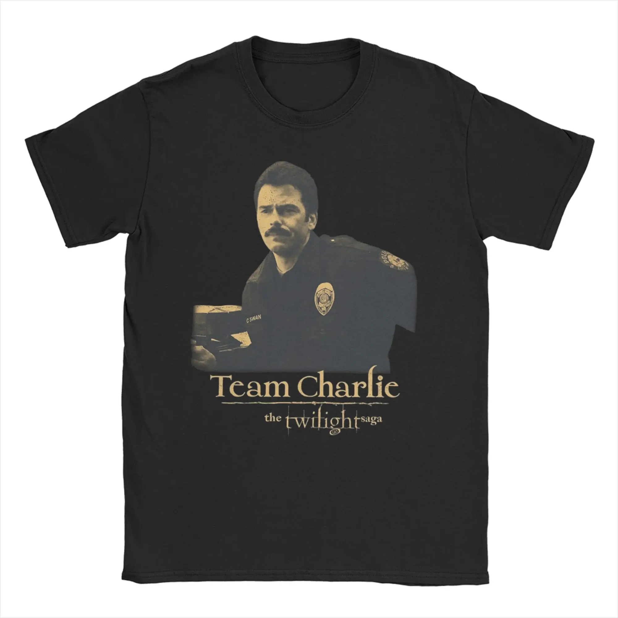 Charlie Swan Twilight Team Charlie  Merch Men Women T Shirt Pure Cotton Tee Printed  Tops T-shirt