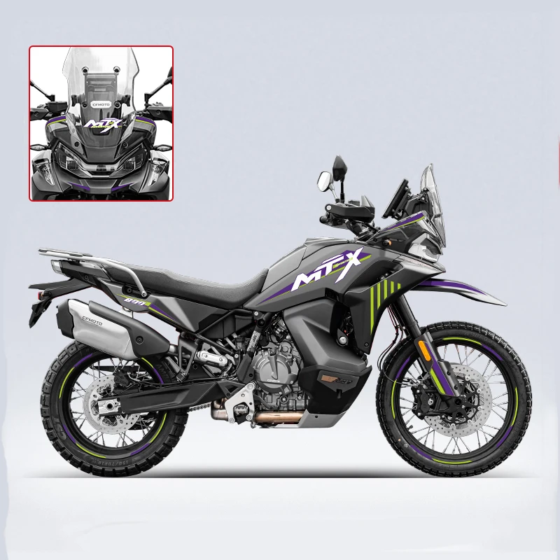 For CFMOTO 800MT-X 800 MTX 800MT X Motorcycle Refit Full Body Sticker Fuel Tank Side Decal Protector Decoration Sets Stickers
