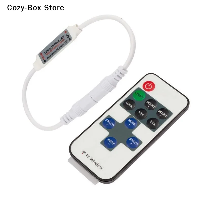 [ZY]1 Set Brightness Adjustment Dimming 12V 24V RF Remote LED Controller For LED Strip Neon Light 5050 / 2835/ COB[ZY]