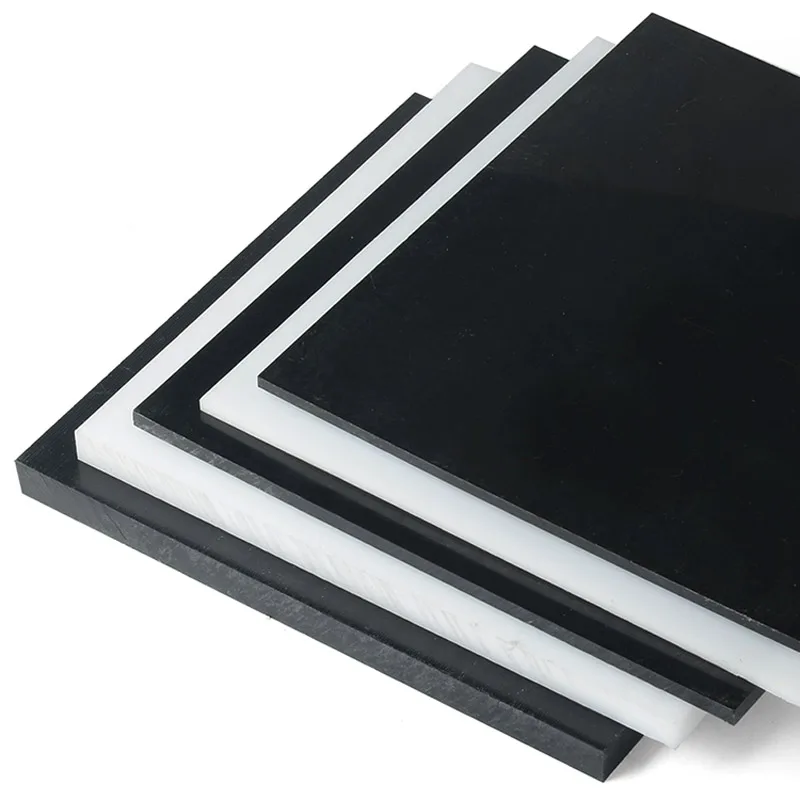 Imagem -02 - Folha de Plástico Rígido Pom para Gravação Cnc Espessura da Placa Placa de Polipropileno Material Faça Você Mesmo Branco e Preto Mm20 mm