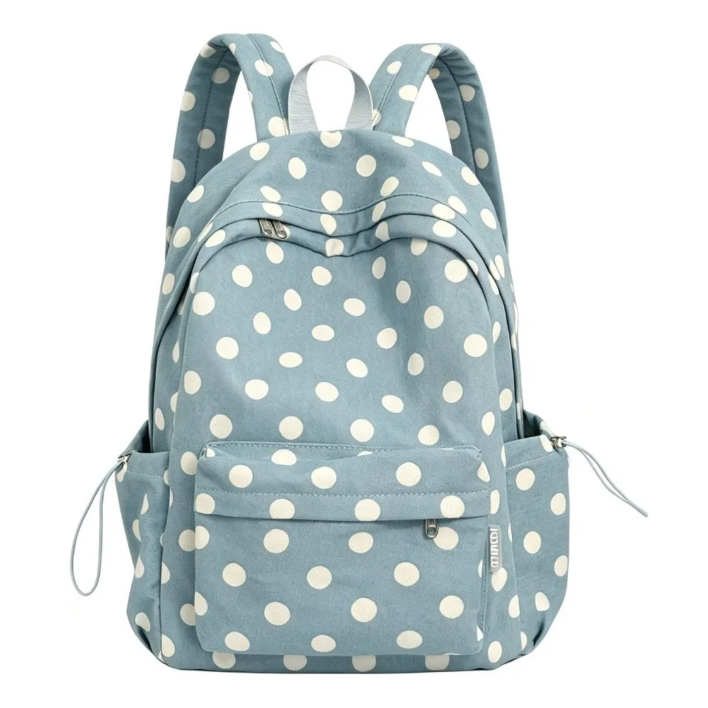 Fashion Polka Dot Pattern Schoolbag Large Capacity Lightweight Leisure Travel Bag Minimalist New Backpack Travel