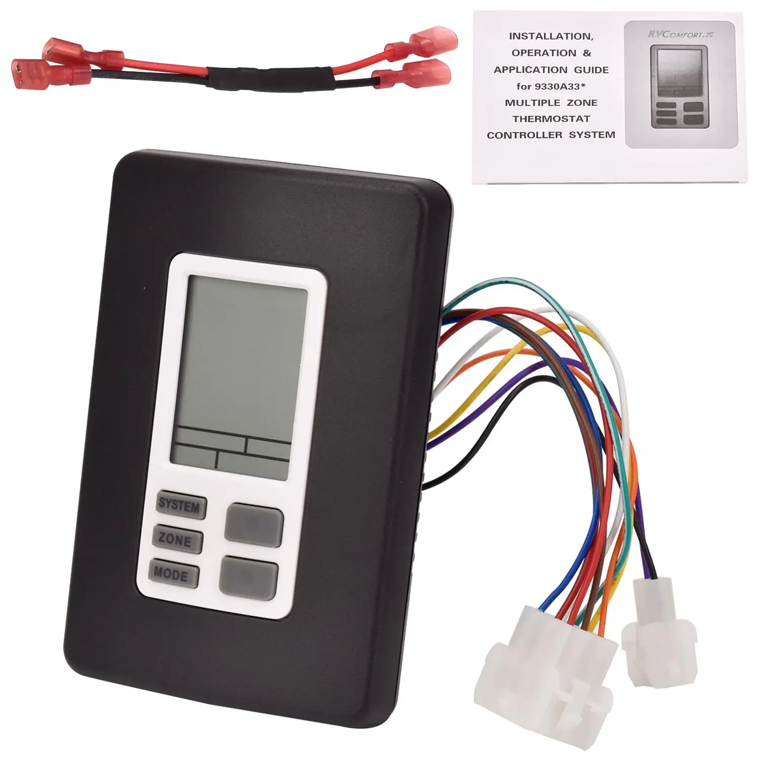 9330A3341 Digital Thermostat Hot and Cold Wall Mounted 12V for Coleman Mach 9 Black