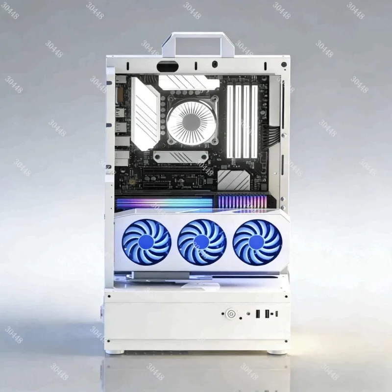 Open Chassis 240/360 Water-cooled Air-cooled Rack Atx/matx Graphics Card Vertical Desktop Host Small Chassis