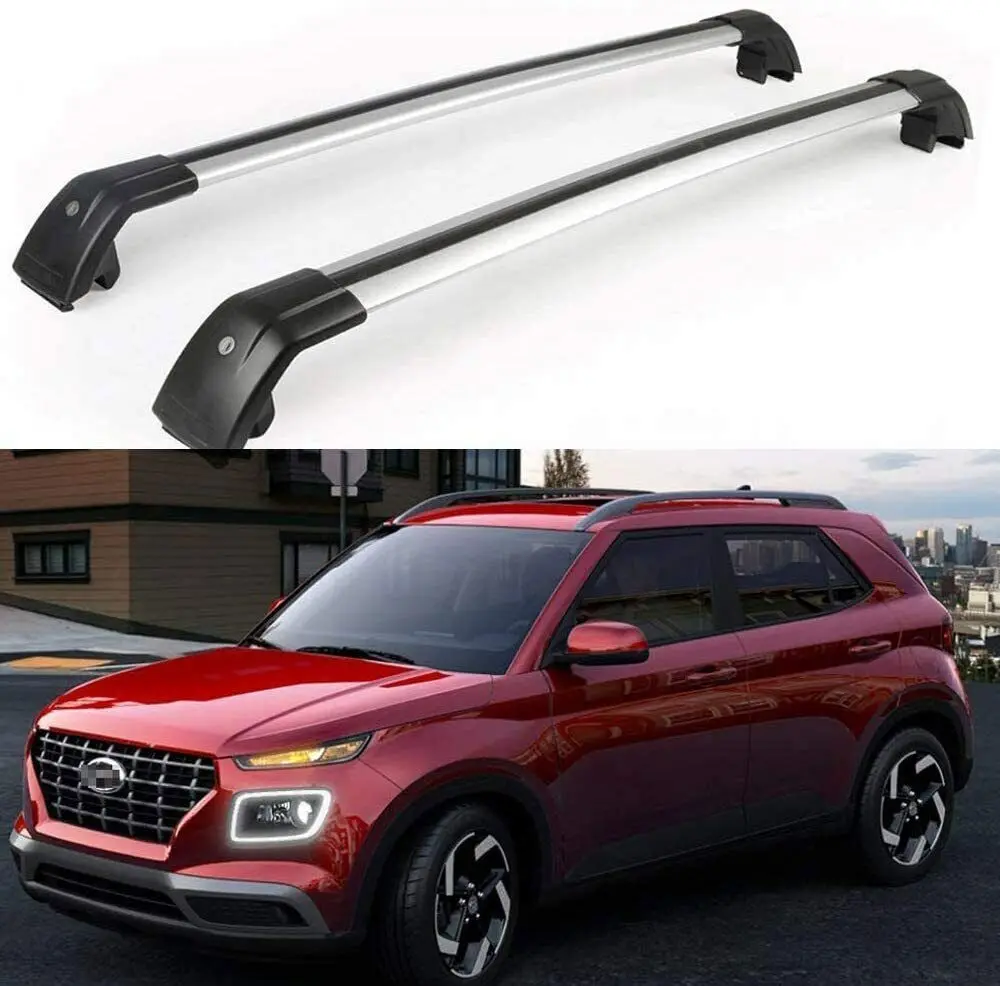 Roof Rack Cross Bar Crossbar For Hyundai Venue 2019-2022 Aluminum Crossbars