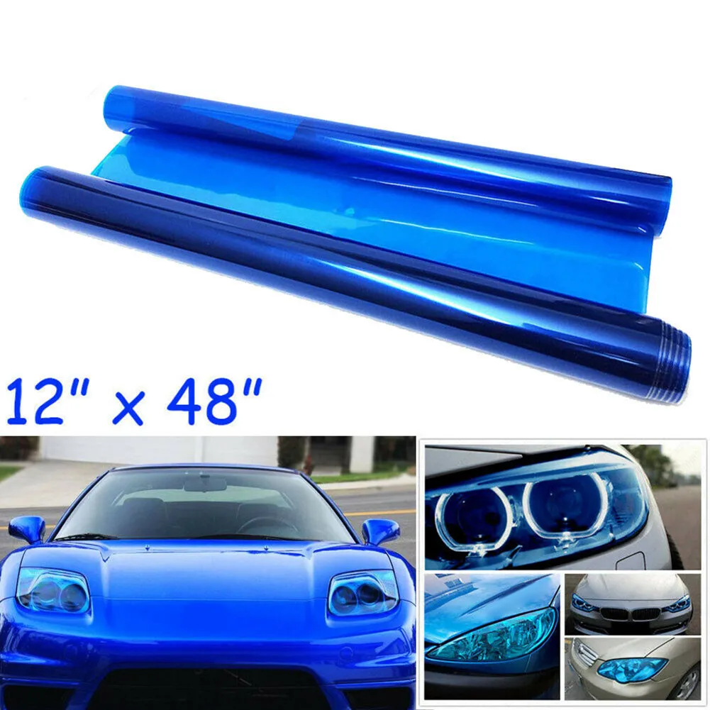 Vinyl Film Overlay Wrap Sheet for Headlight Fog Light Side Marker Light Tail Light and Windshield Protection on Most Vehicles