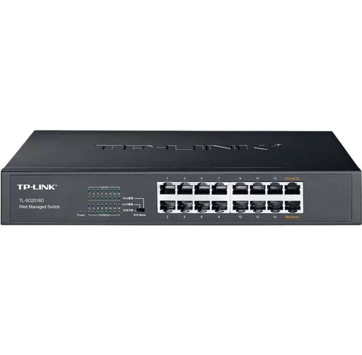 Wholesale TP LINK TL-SG2016D 16-port full gigabit Web NMS switch monitoring VLAN division