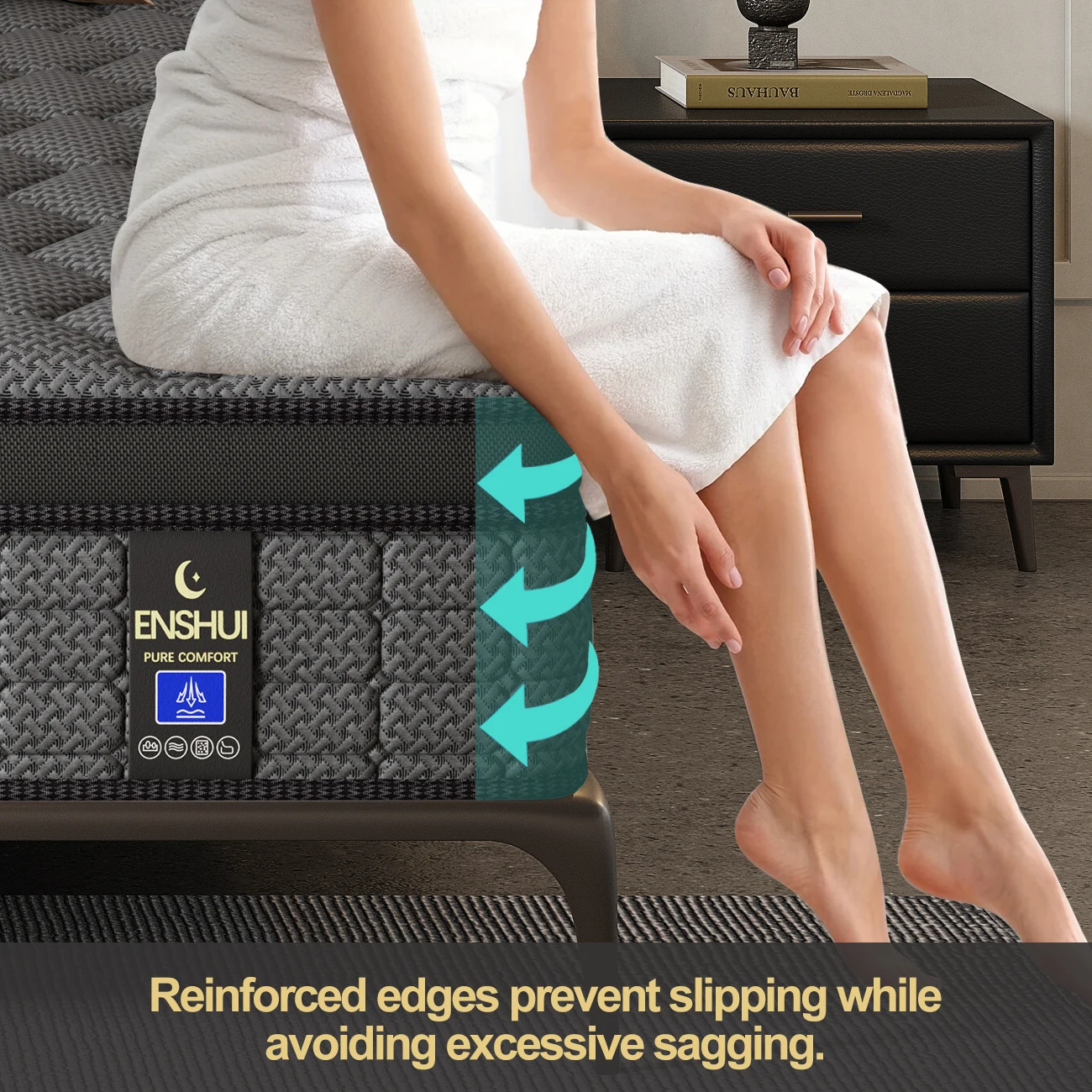 12"14""Gel Memory Foam Hybrid Pocket Spring Mattress For Back Pain Relief Twin Full Queen King Mattress In A Box Medium Firm image 6