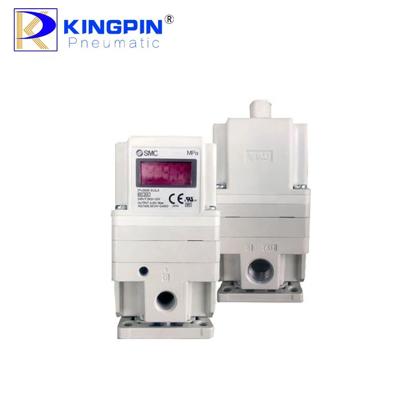 KINGPIN SMC ITV1000/2000/3000 Series Regulator voltase, Regulator pneumatik elektro tersedia 312L/014CL