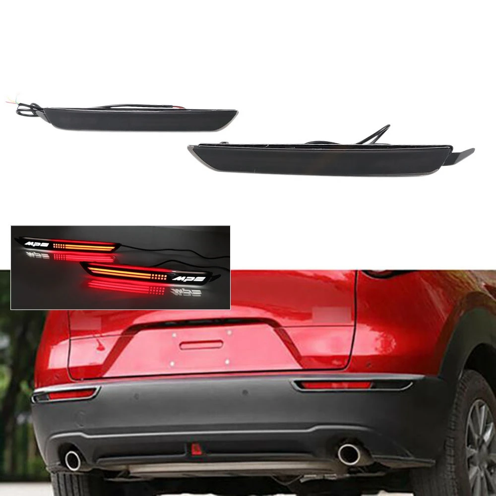 Car Rear Bumper Light Turn Signal Rear Bumper Brake Light Warning Light for Mazda CX-30 CX30 2020 2021