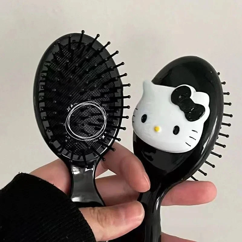 Kawaii Hello Kitty Air Cushion Comb Anime Sanrio Cartoon Kitty Cat Doll Girl Heart Cute Portable Comb Gift For Girl Styling Tool