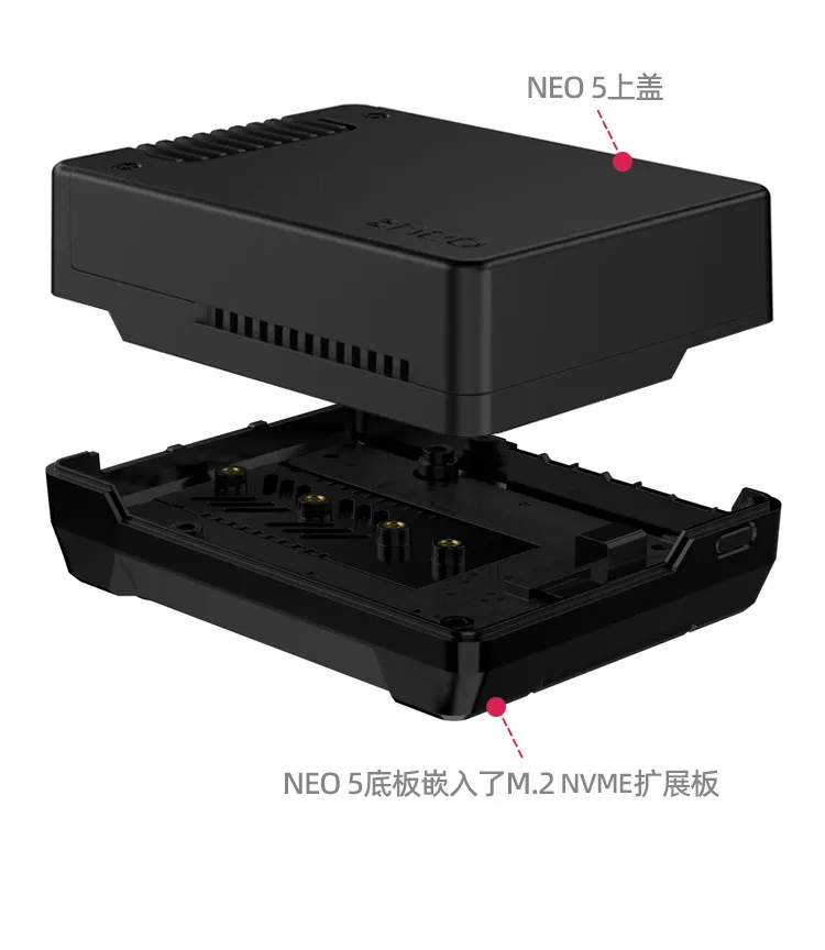 Raspberry Pi 5 Aluminum Alloy Casing Argon NEO 5 PCIE M.2 NVMe SSD Expansion Board